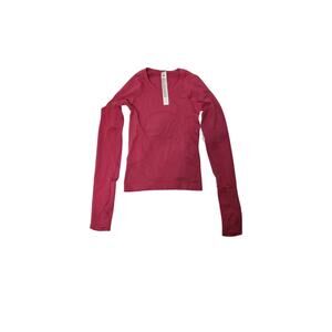 Lululemon Swiftly Tech Long Sleeve 2.0 Race Top Pink Size 0 Seamless Athletic